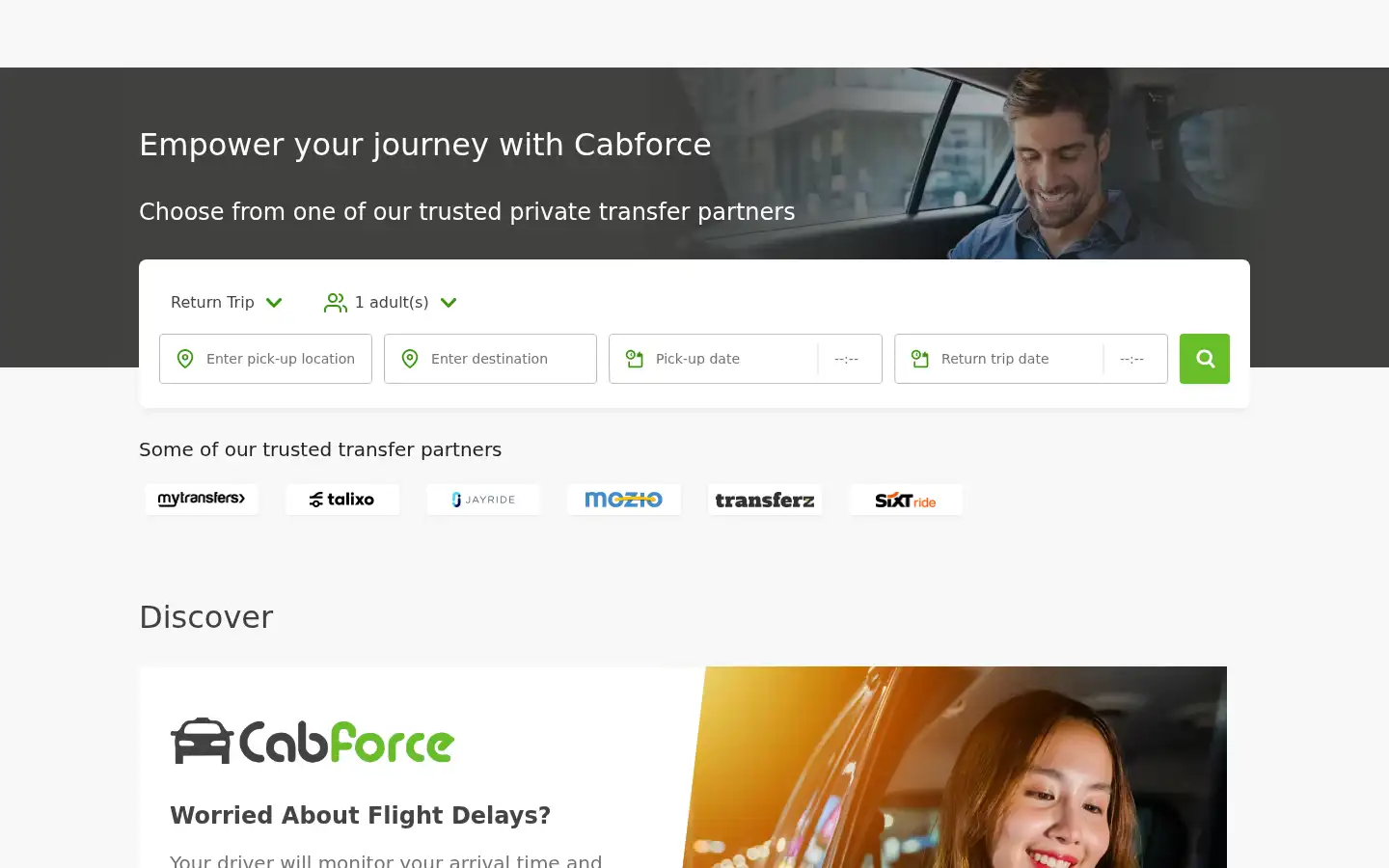 Screenshot of cabforce.com