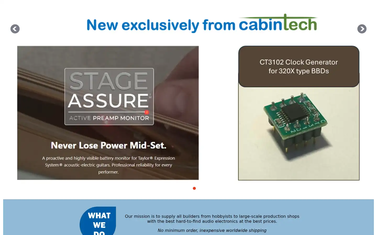 Screenshot of cabintechglobal.com