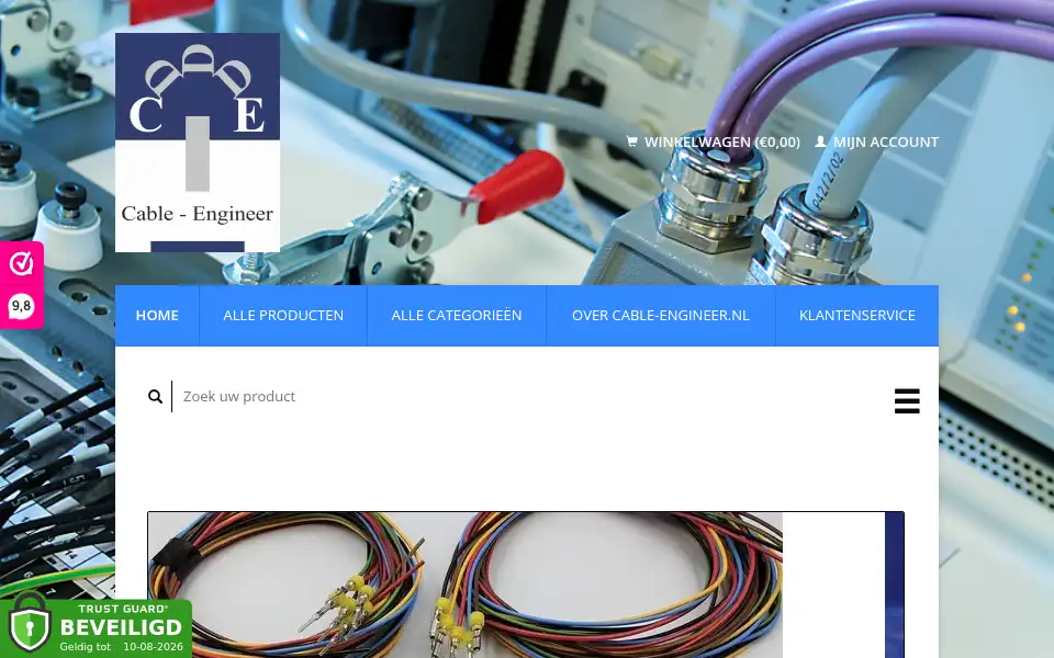 Screenshot of cable-engineer.nl