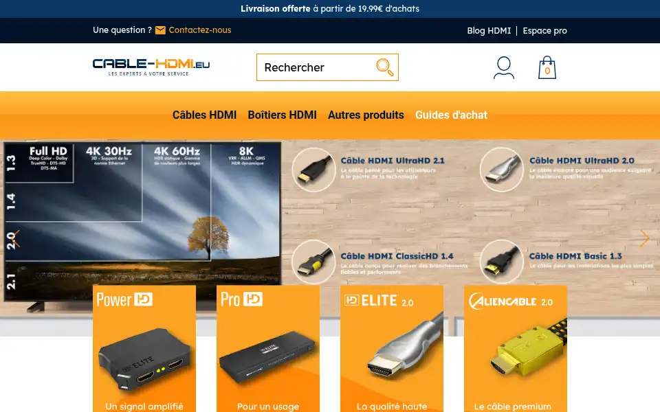 Screenshot of cable-hdmi.eu