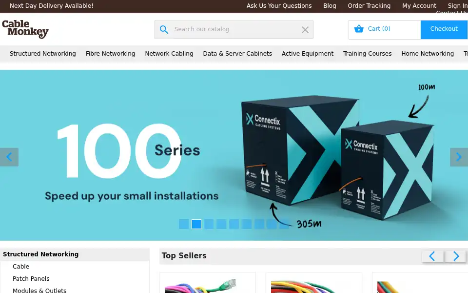 Screenshot of cablemonkey.co.uk