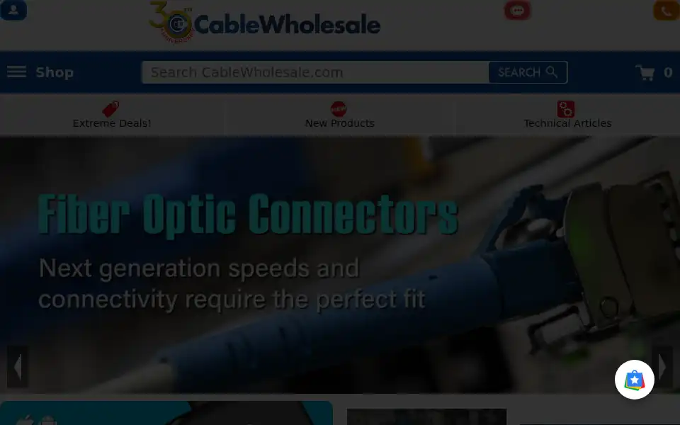 Screenshot of cablewholesale.com