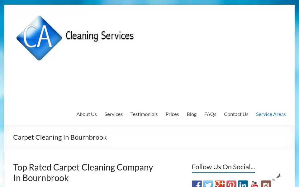 Screenshot of cacleaning.co.uk