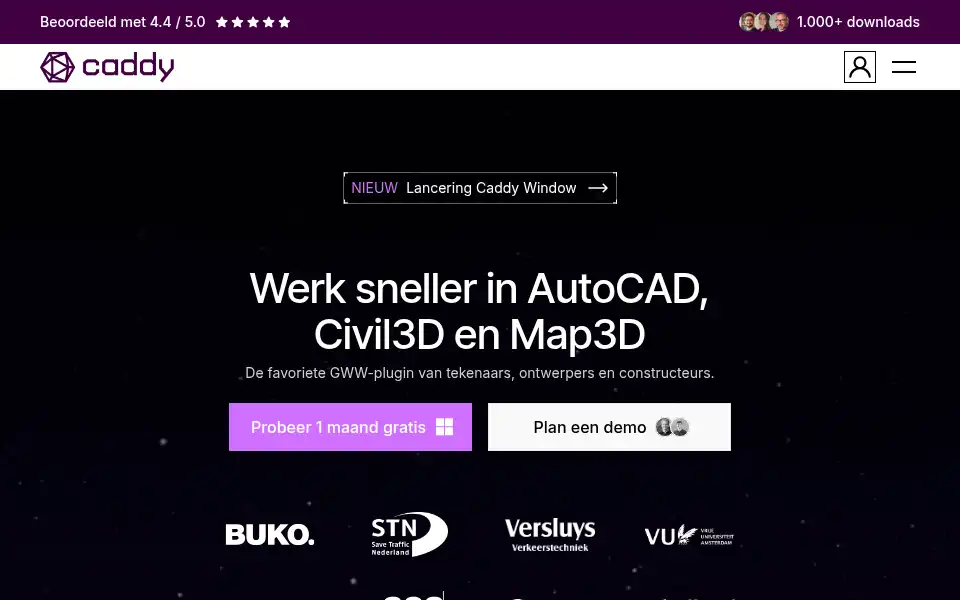 Screenshot of caddy.tools