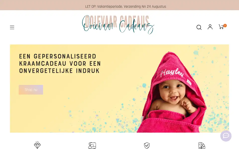 Screenshot of cadeaumonster.nl