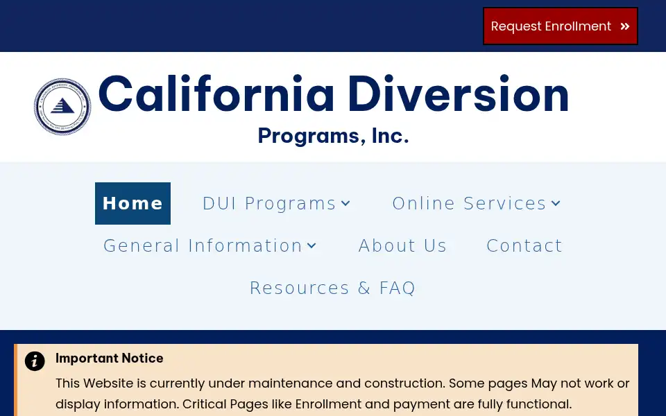 Screenshot of cadip.com