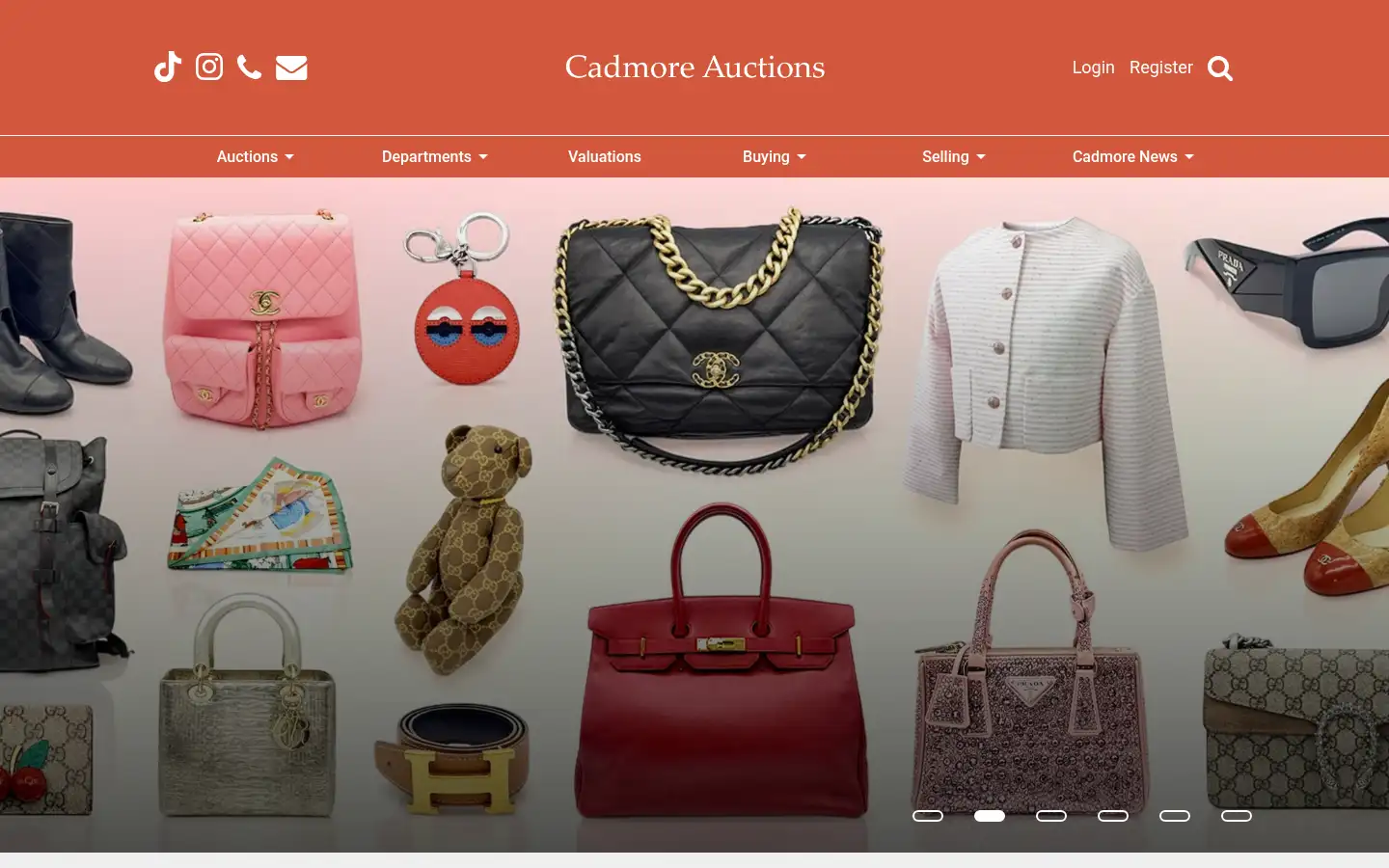 Screenshot of cadmoreauctions.co.uk