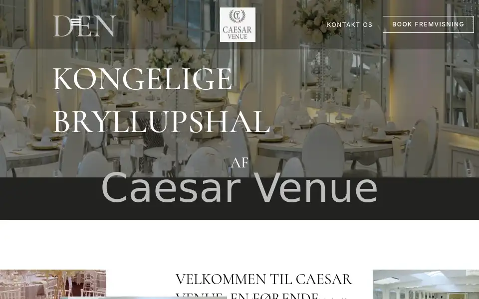 Screenshot of caesarvenue.dk