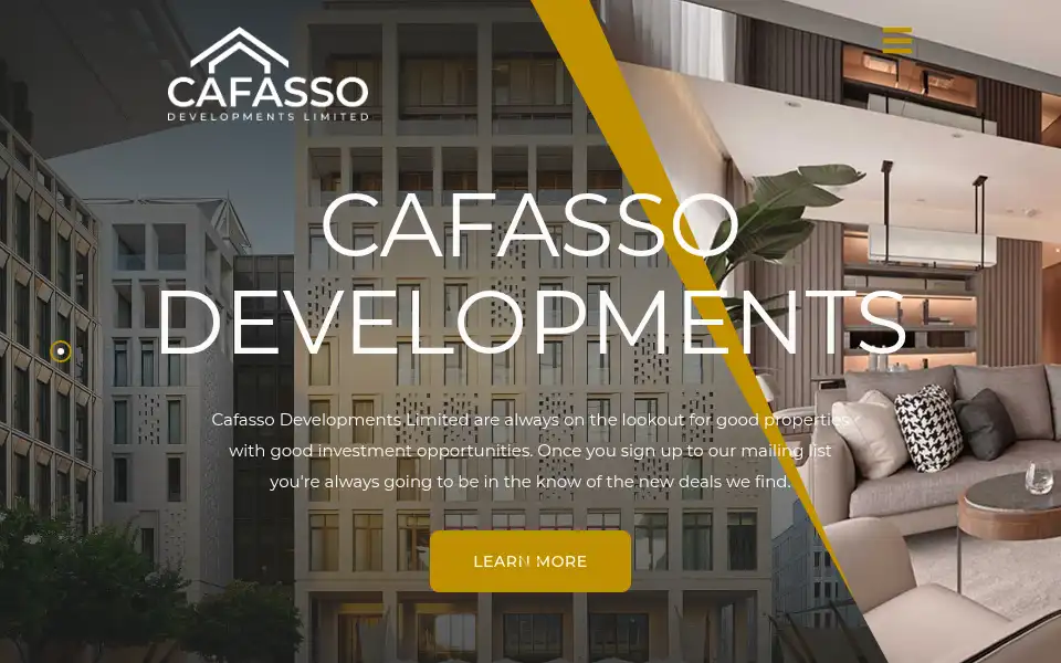 Screenshot of cafassodevelopments.com