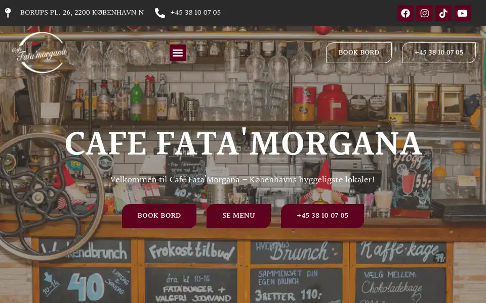 Screenshot of cafe-fatamorgana.dk