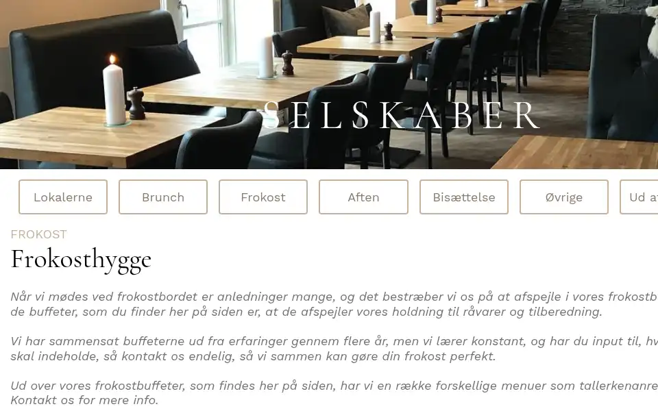 Screenshot of cafe-kbh.dk