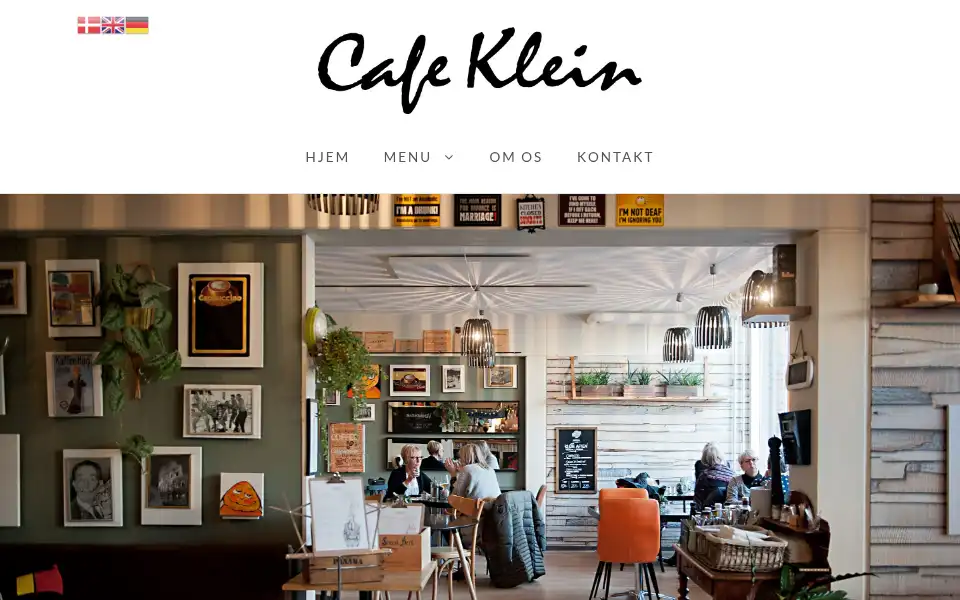 Screenshot of cafe-klein.dk