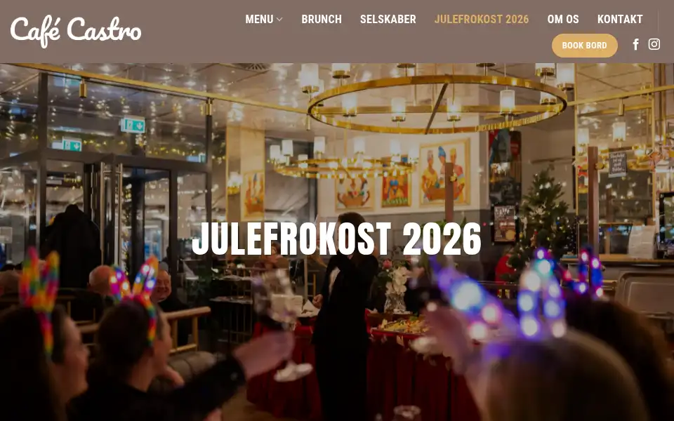 Screenshot of cafecastro.dk