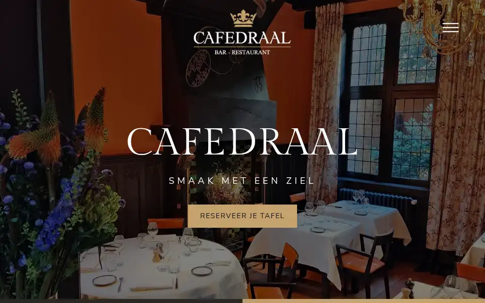 Screenshot of cafedraal.be