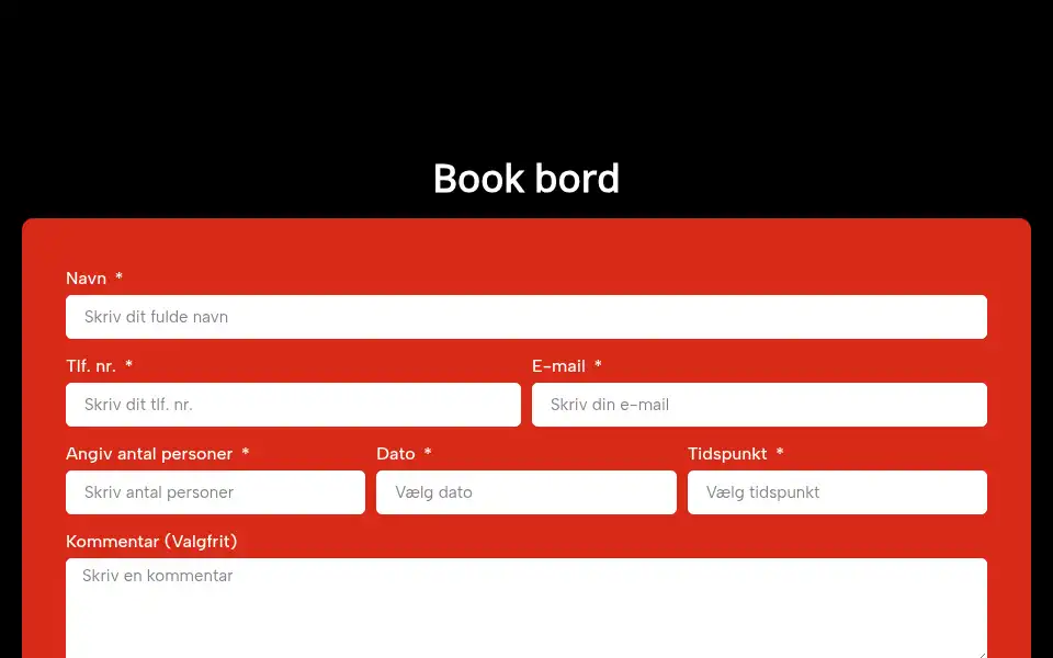 Screenshot of cafeemil.dk