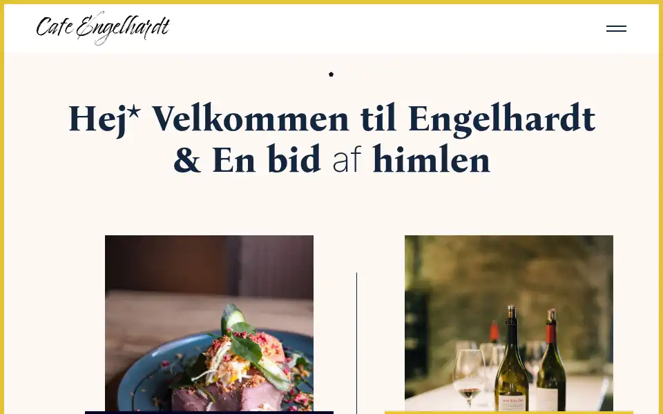 Screenshot of cafeengelhardt.dk