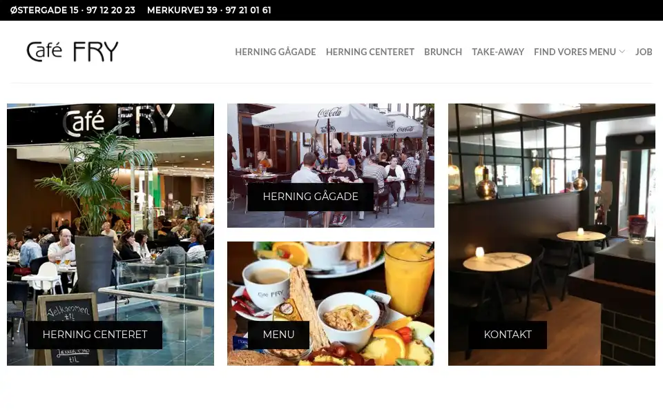 Screenshot of cafefry.dk