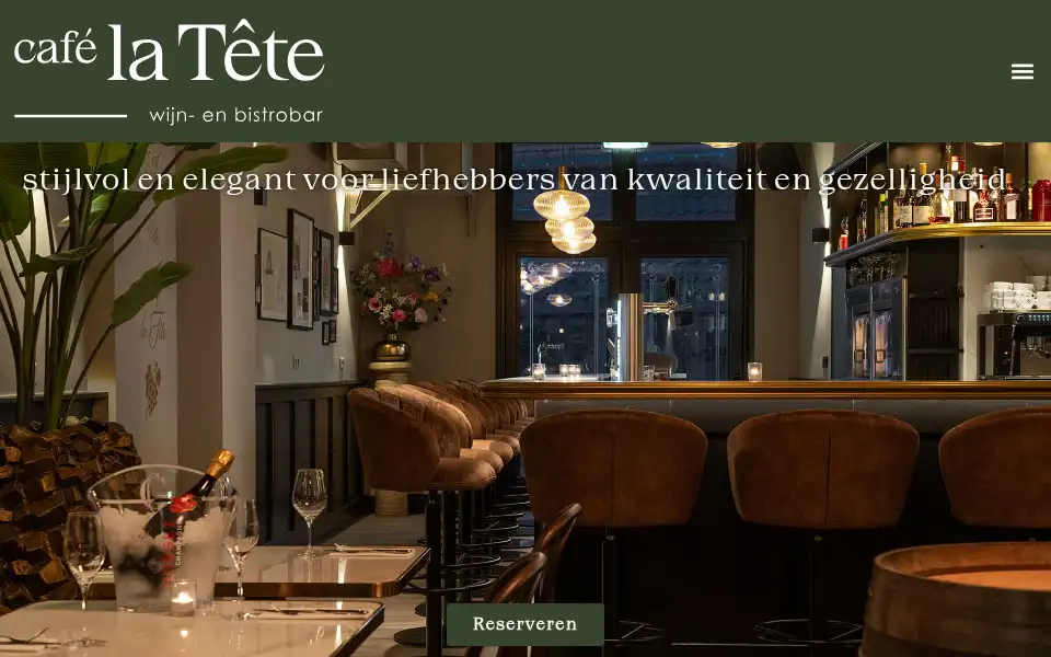 Screenshot of cafelatete.nl