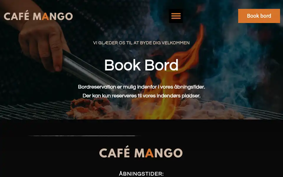 Screenshot of cafemango.dk