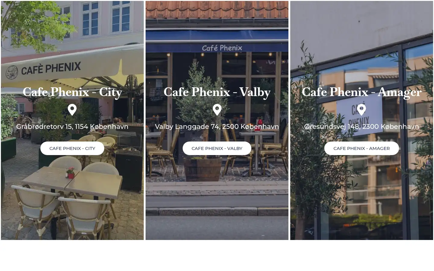 Screenshot of cafephenix.dk