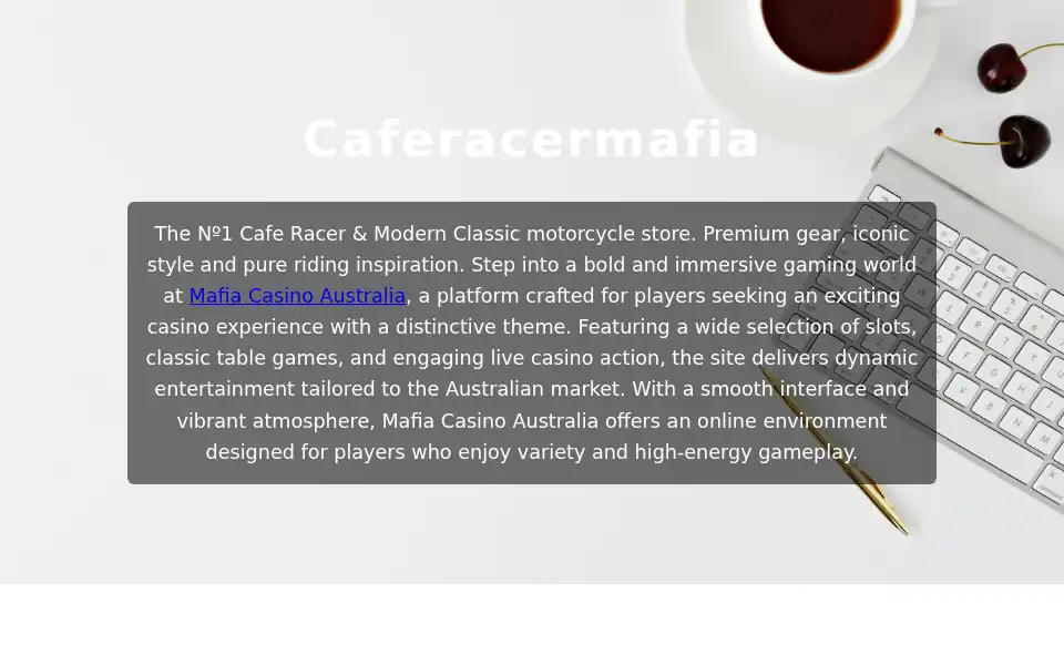 Screenshot of caferacermafia.com