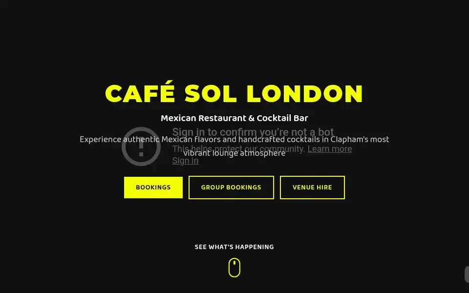 Screenshot of cafesol.com