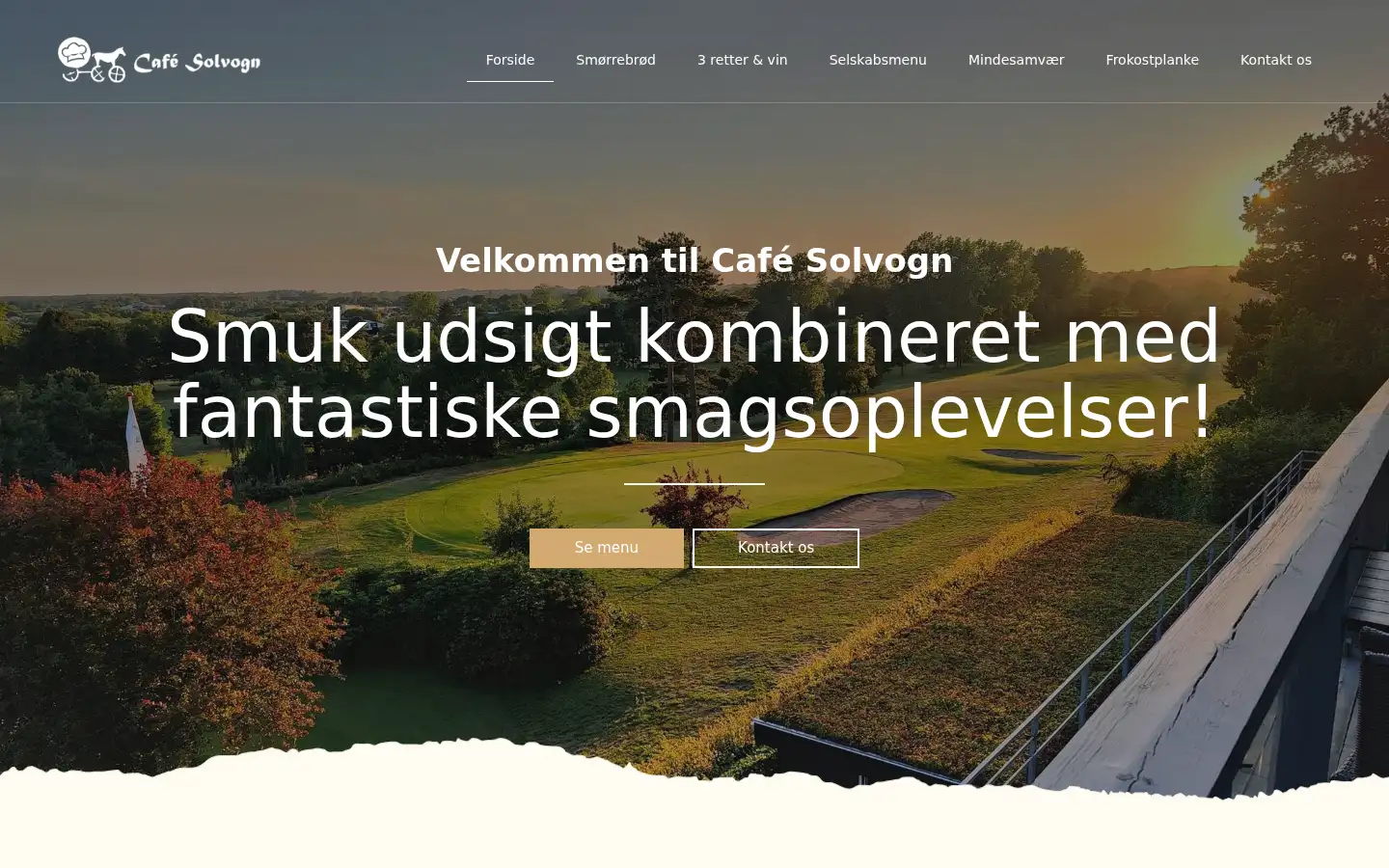 Screenshot of cafesolvogn.dk