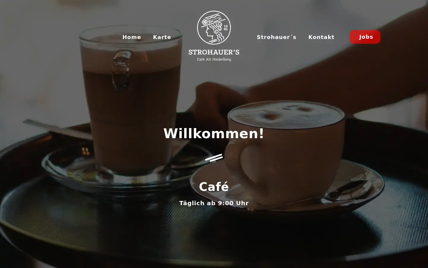 Screenshot of cafestrohauer.com