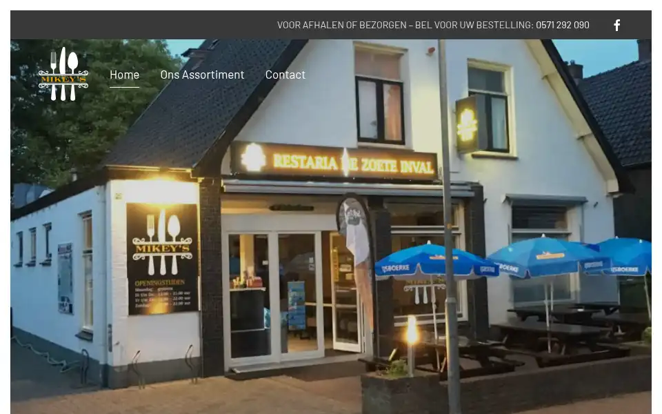 Screenshot of cafetariaterwolde.nl