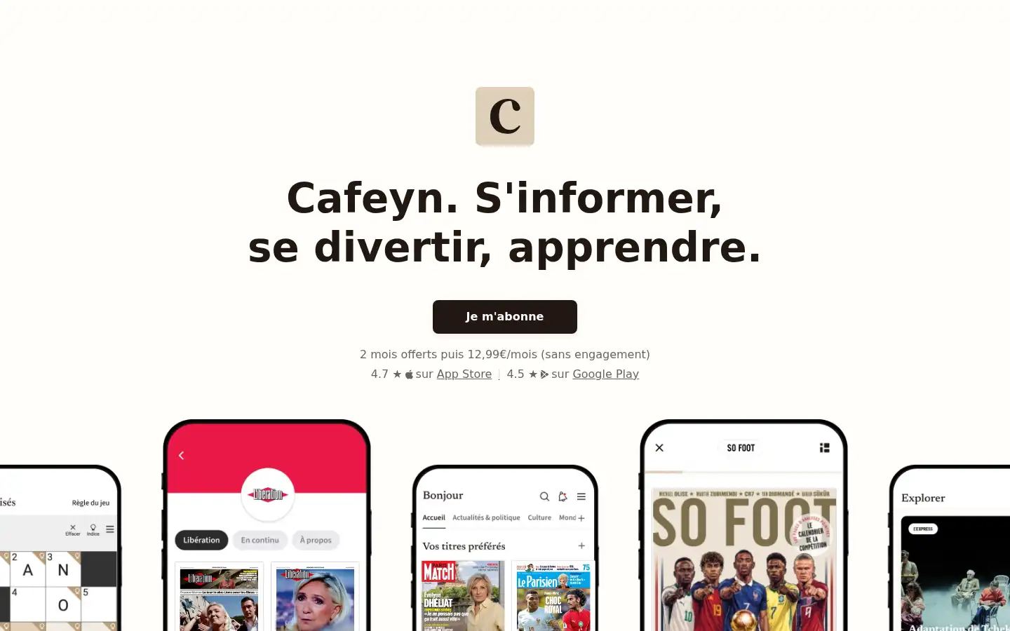 Screenshot of cafeyn.co
