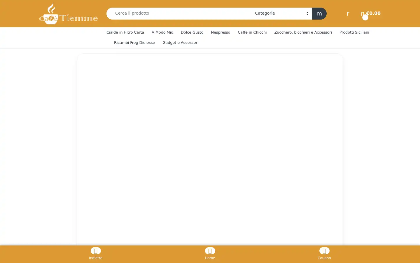 Screenshot of caffetiemme.it