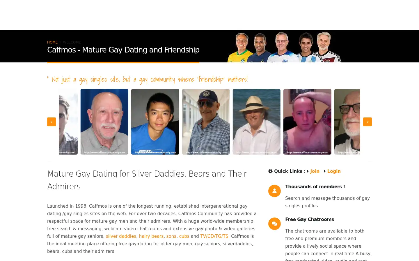 Screenshot of caffmoscommunity.com