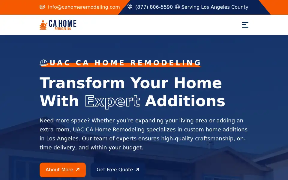 Screenshot of cahomeremodeling.com