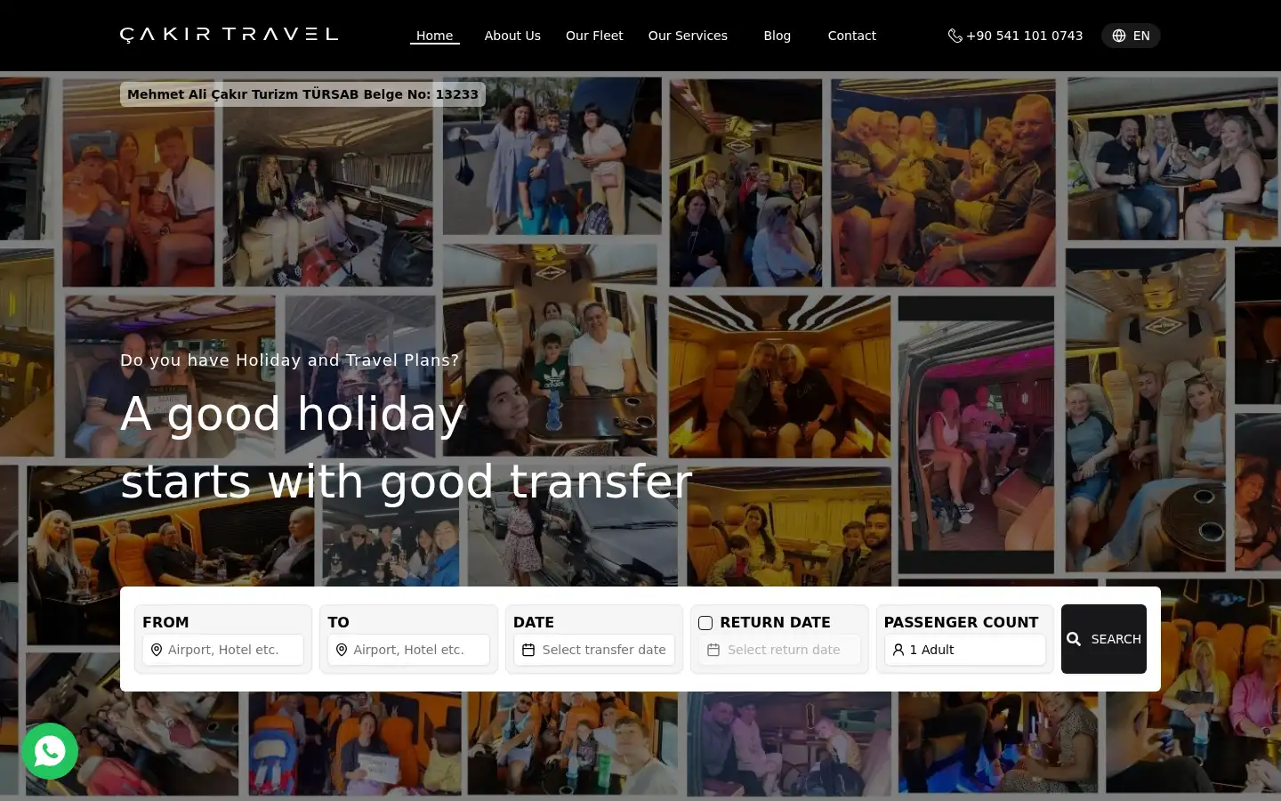 Screenshot of cakirtravel.com