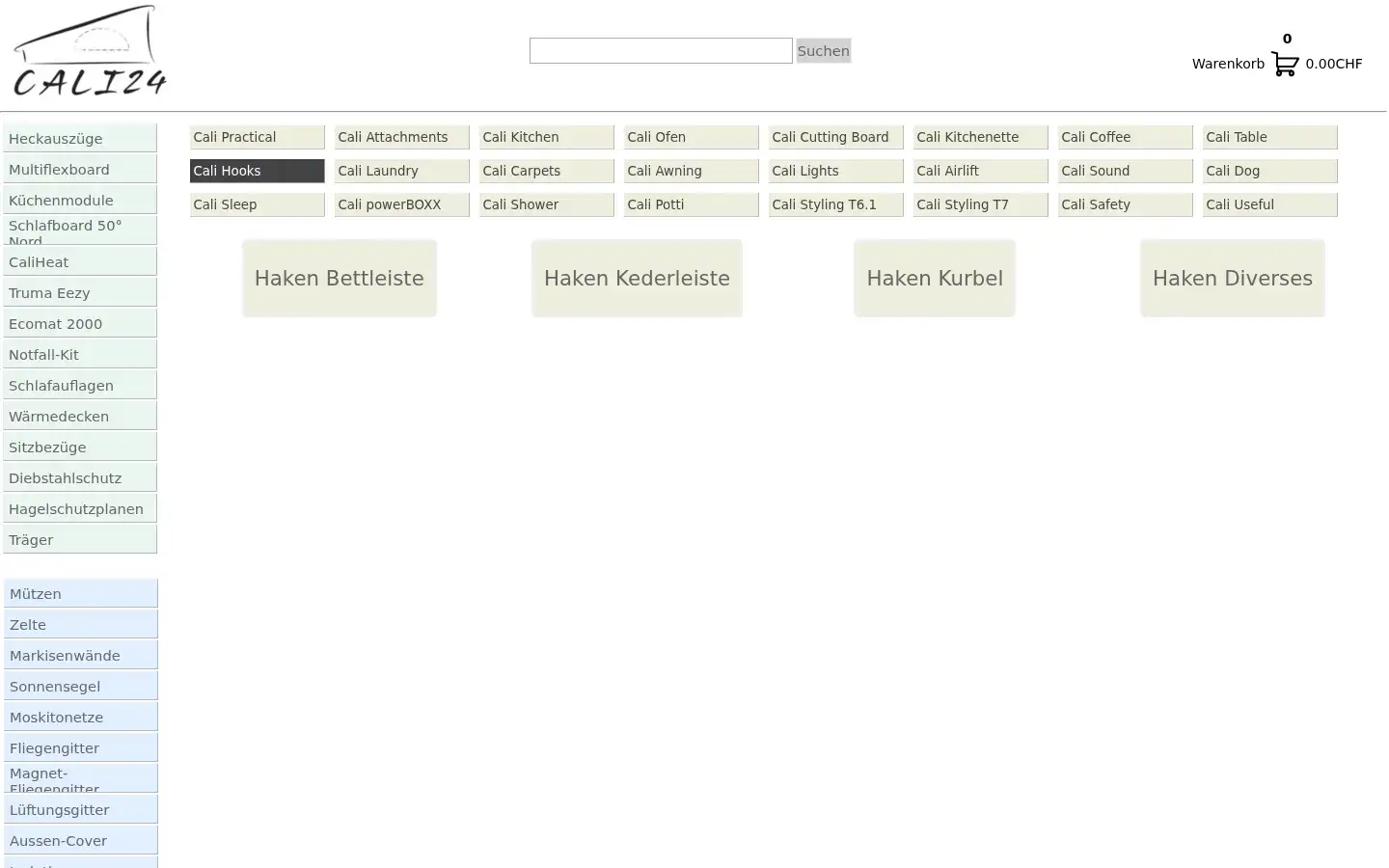 Screenshot of cali24.ch