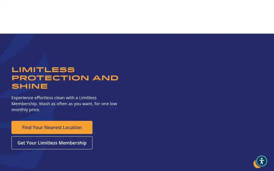 Screenshot of calibercarwash.com