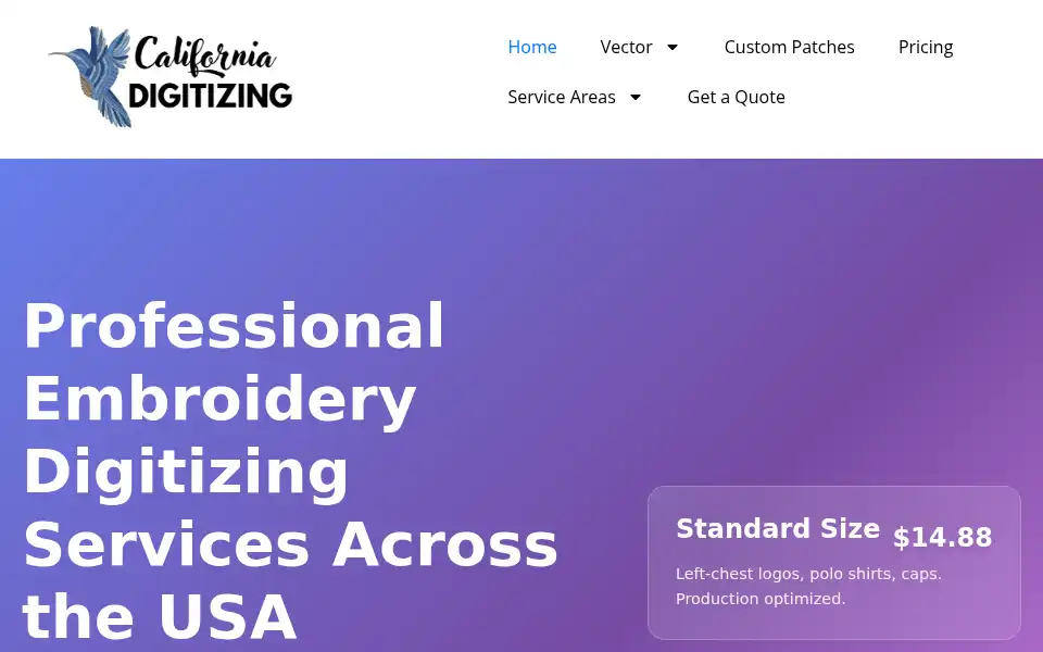 Screenshot of californiadigitizing.com