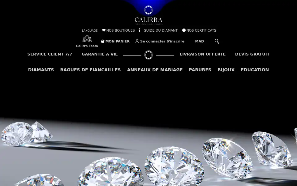 Screenshot of calirra.com