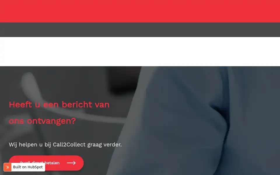 Screenshot of call2collect.nl