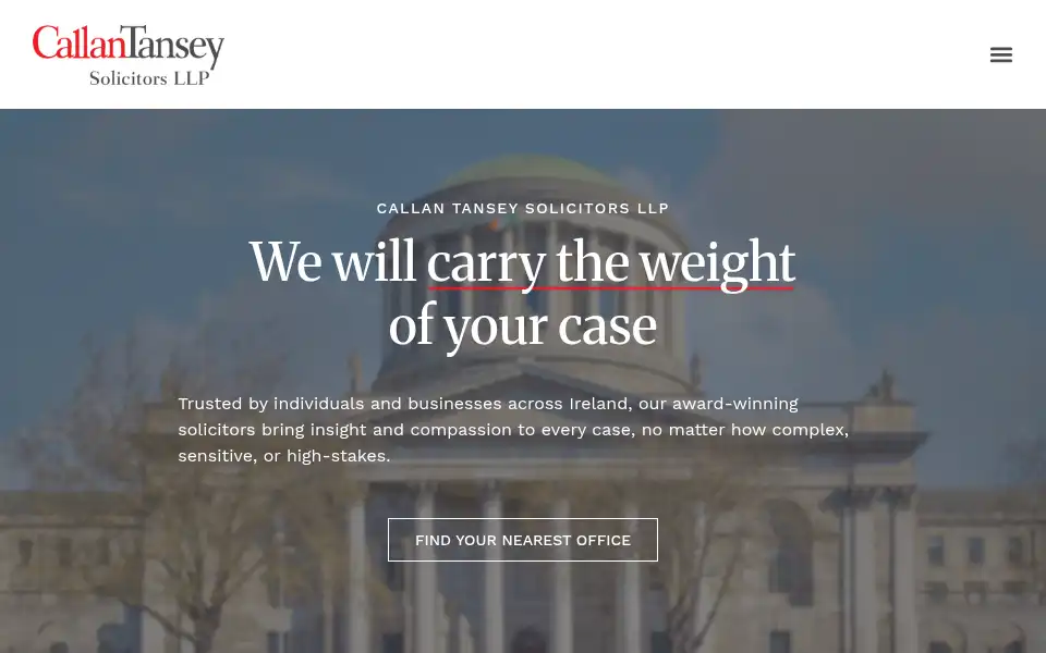 Screenshot of callantansey.ie