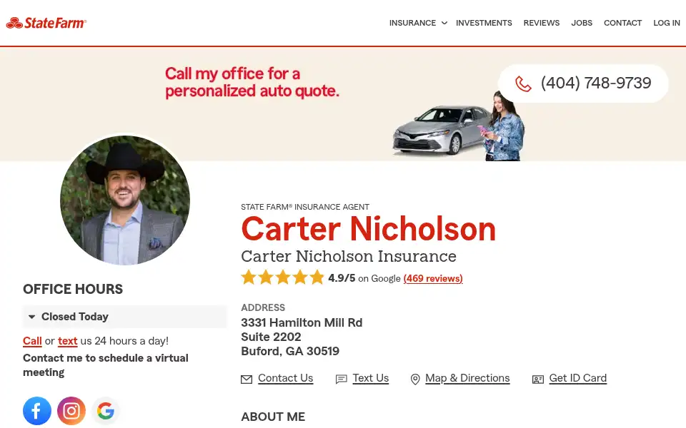 Screenshot of callcarter.com