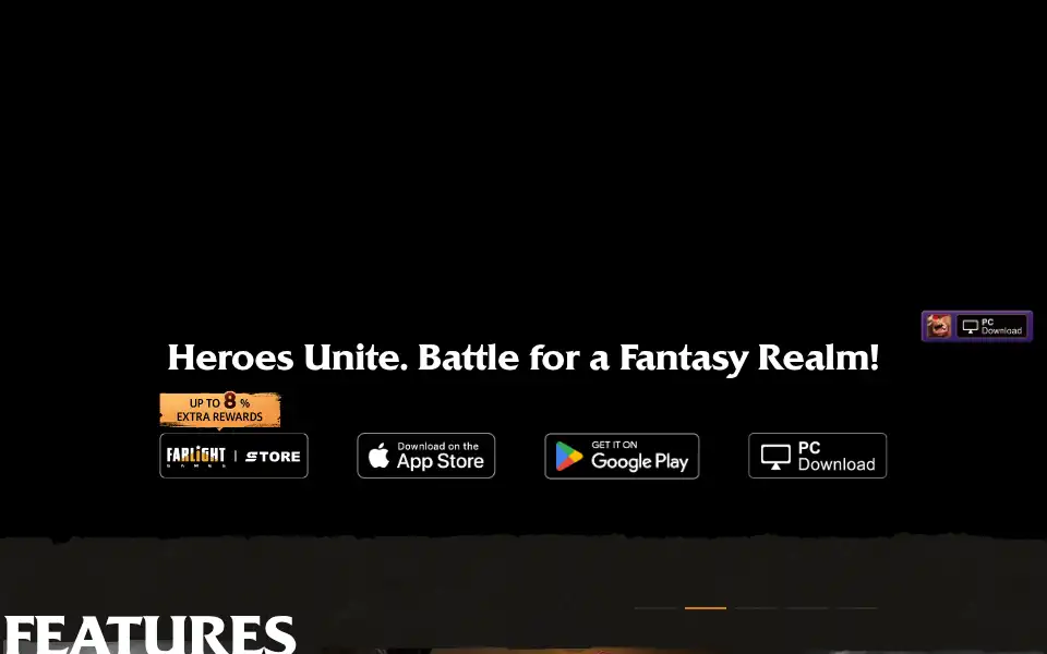 Screenshot of callofdragons.farlightgames.com