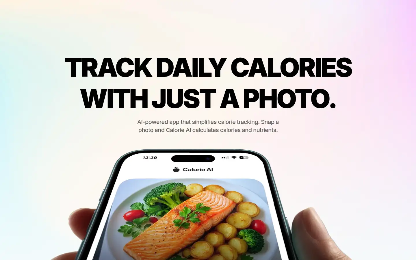 Screenshot of calorieai.io