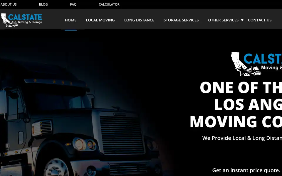 Screenshot of calstatemoving.com