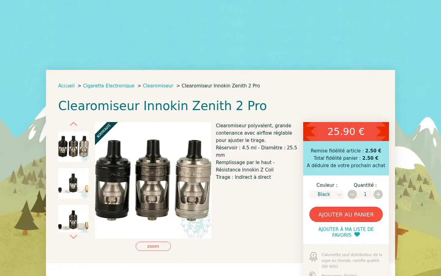 Screenshot of calumette.com