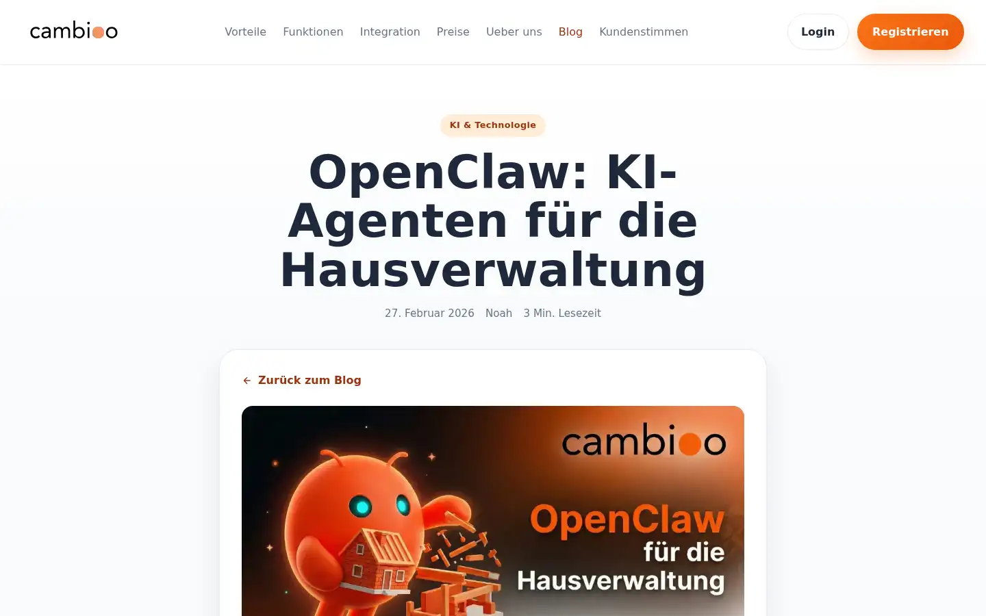 Screenshot of cambioo.ai