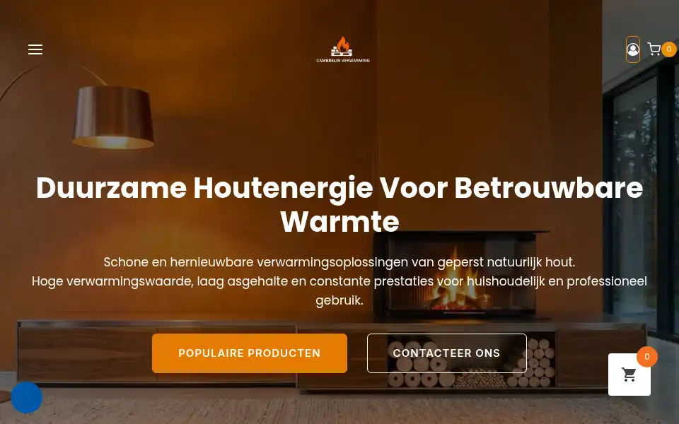 Screenshot of cambrelinverwarming.com