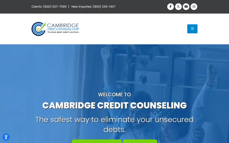 Screenshot of cambridge-credit.org