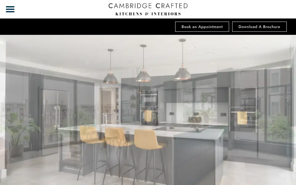 Screenshot of cambridgecraftedkitchens.co.uk