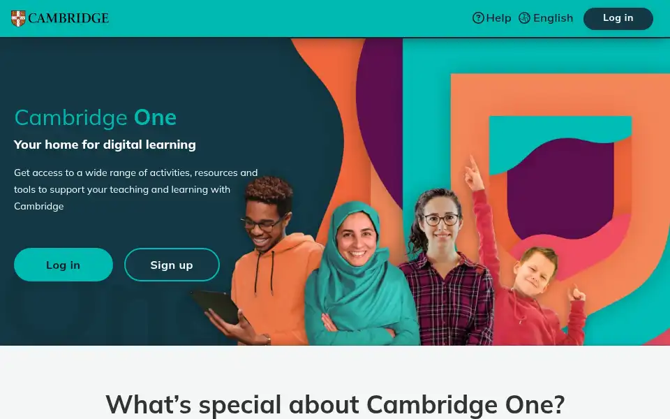 Screenshot of cambridgeone.org
